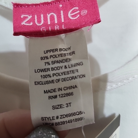 Zunie Girl 3T Trendy Comfortable Unicorn Tulle Skirt Tutu Dress Sleeveless - Picture 6 of 7